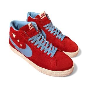 Nike SB Blazer 'Vanilla Ice'  (2007) - Varsity Red/Blue - Sz 11M (314070-641)